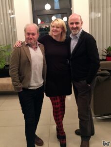 v.l.: Toby Hadoke, me, Nicholas Briggs