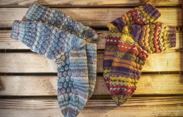 Socken im Minecraft Muster